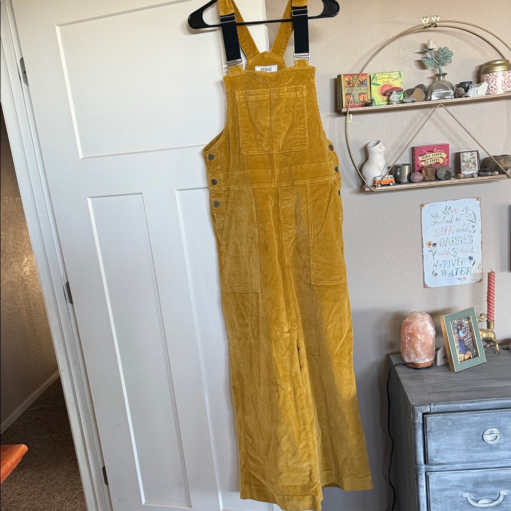 Mustard Yellow Corduroy Overalls
